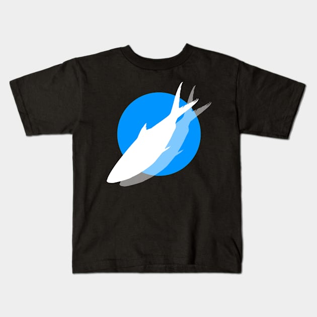 sleepingfish logo [blu] Kids T-Shirt by sleepingfish